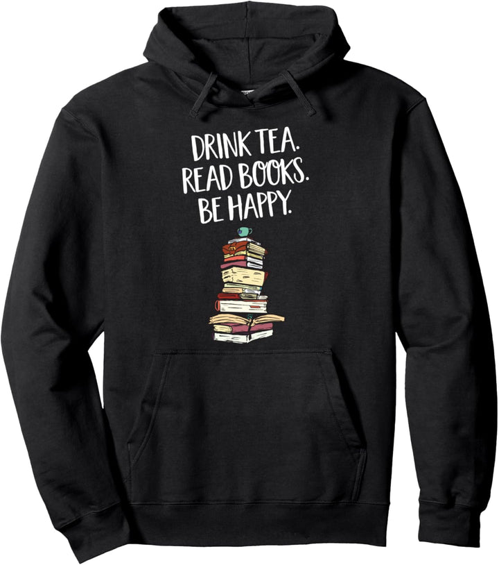 Kauf Sie Tee Lesen Buch Seien Sie glücklich, Design zu Pullover Hoodie