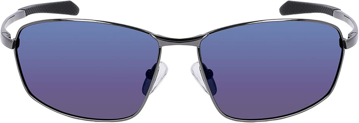 Columbia Herren C114sp Fir Ridge Sonnenbrille Einheitsgrösse Shiny Dark Gunmetal/Blue Mirro, Einheit
