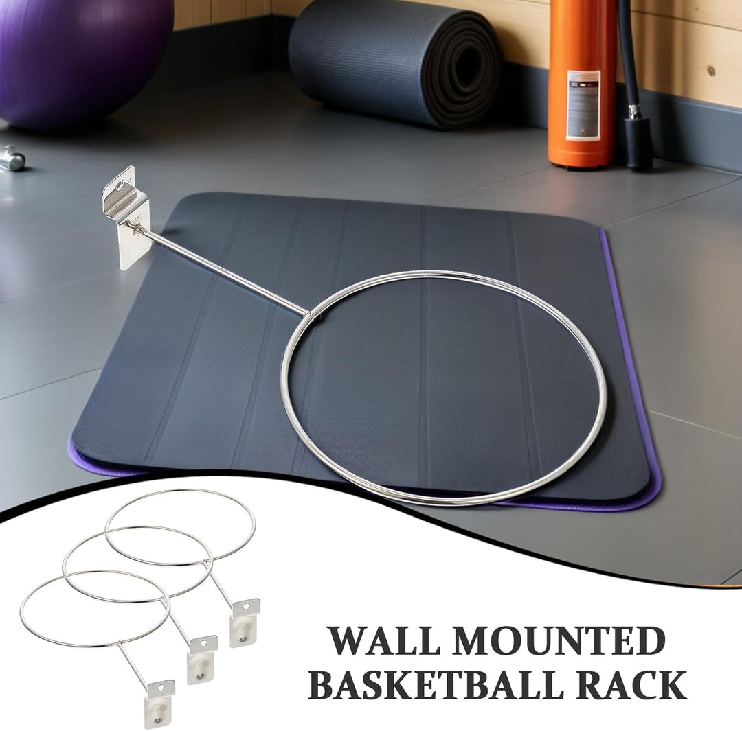 TOYANDONA 6 Stück Basketball Aufbewahrungsregal Metall Wandmontierter Basketbälle Halter Stabiler Ba