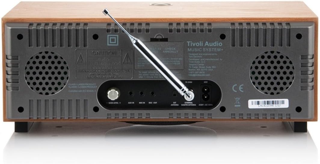 Tivoli Audio Music System+ All-in-one DAB / DAB+ / UKW Kompaktanlage mit Drahtlose Bluetooth-Technol