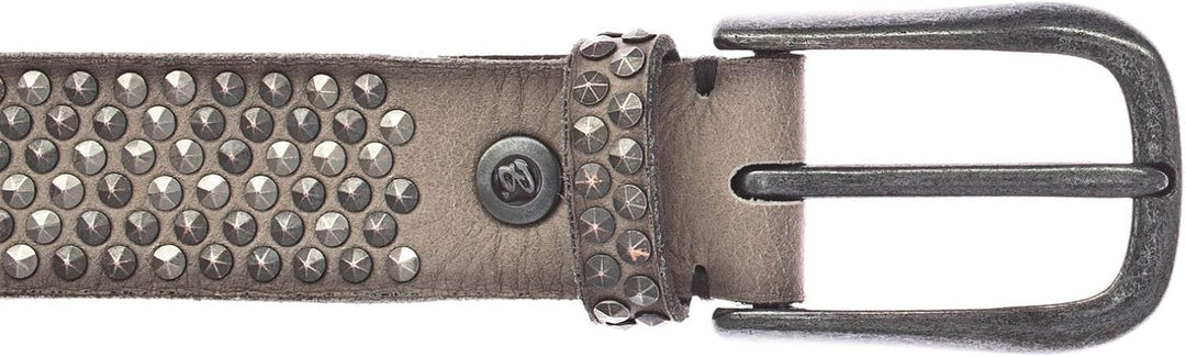 B.Belt Zoe Black Leather Belt W105 Taupe