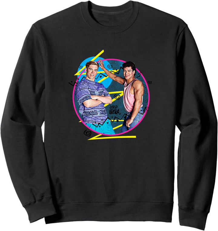 Saved By The Bell Zach und Slater 80er Jahre Grafik Sweatshirt