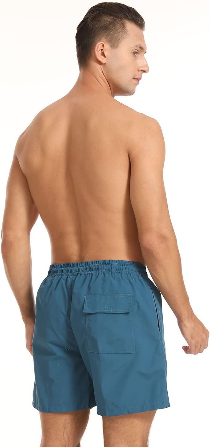 JustSun Badehose Herren Schnelltrocknend Boardshorts mit Mesh-Futter und Verstellbarem Tunnelzug 3XL