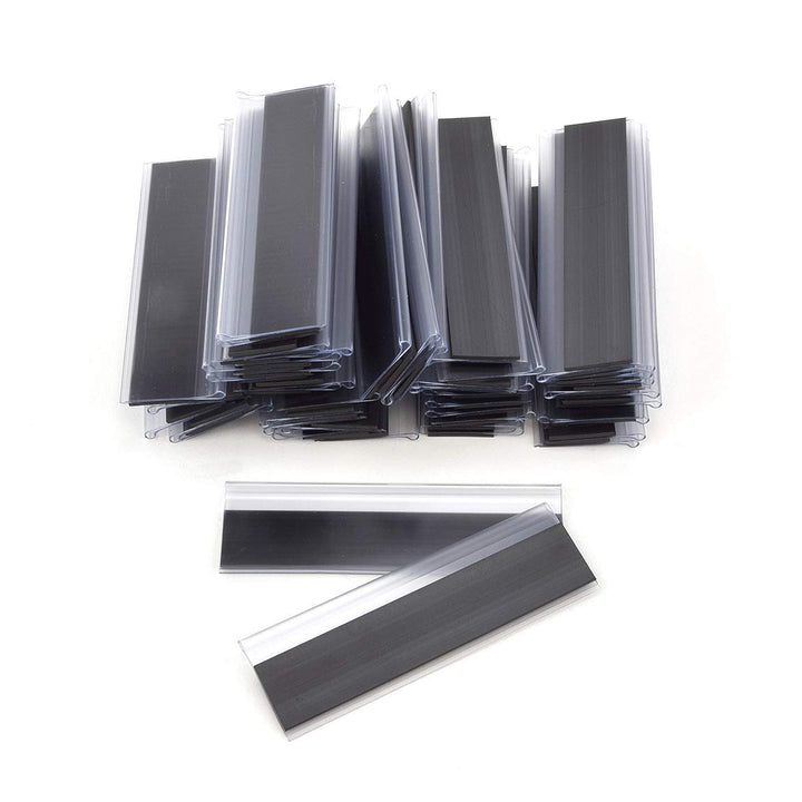 Magnetische Etikettenhalter für Einstecketiketten 200 mm Breit/Tickethalter/Etiketten Halter (57 mm