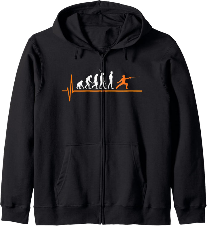 Fechten Degen Evolution Fechter Kapuzenjacke