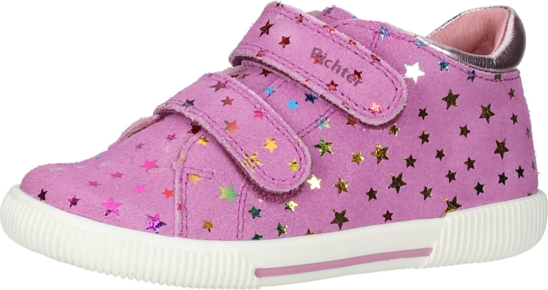 Richter Kinderschuhe Mädchen Vali Sneaker 25 EU Weit Rosette Candy, 25 EU Weit Rosette Candy