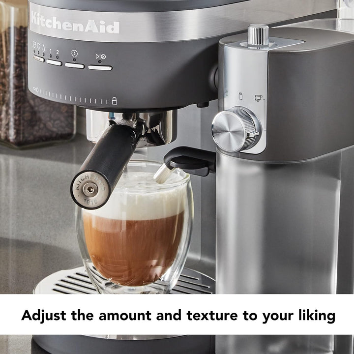 KitchenAid KESMK4DG Automatischer Milchaufschäumer-Aufsatz, Kunststoff, Kohlegrau matt