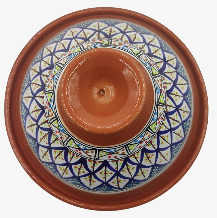 Tajine Terracotta-Topf Ethnischer Teller Marokkanisch Tunesisch XL 32 cm 2910201100