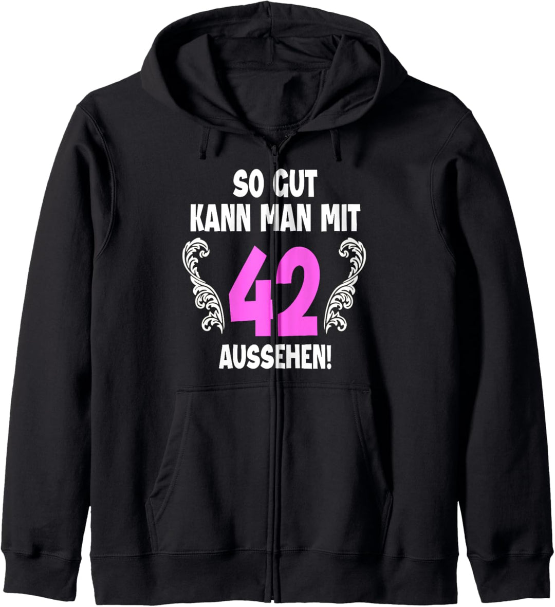 42 Jahre Tshirt Frauen Jahrgang 1980 Geboren 42. Geburtstag Kapuzenjacke