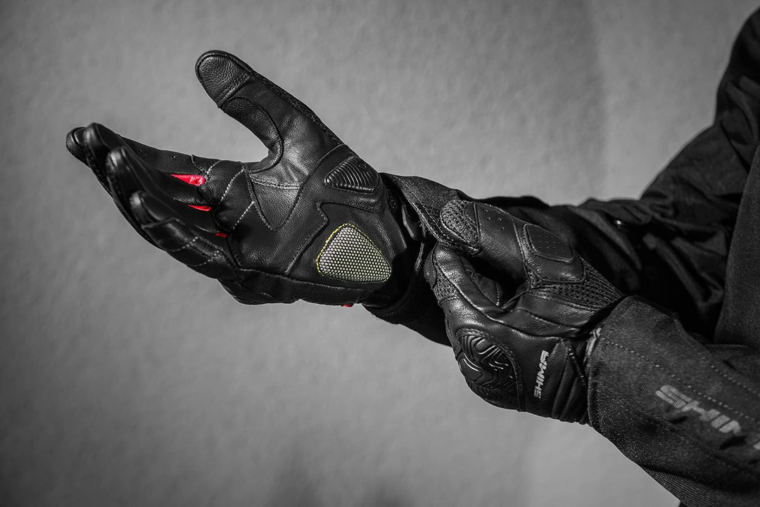 SHIMA RUSH Motorradhandschuhe - Atmungsaktive, Verstärkte, Stadt, Sommer, Touchscreen Handschuhe mit
