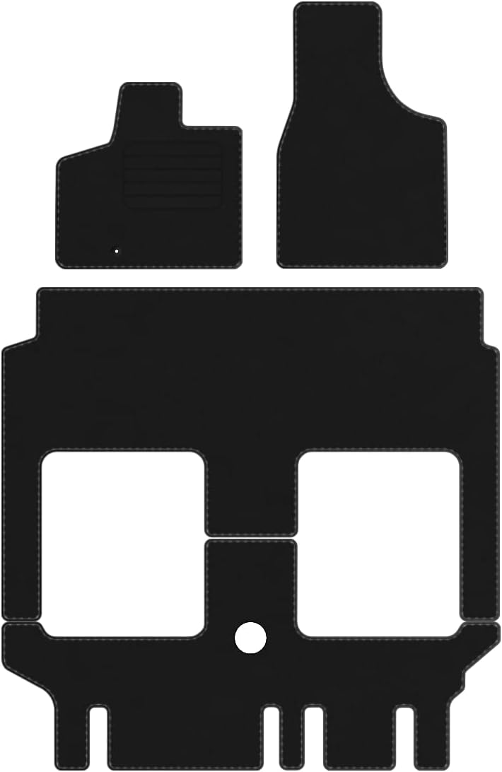 Velourmattenset für Chrysler Grand Voyager V Bj. 2008 – 2011 STD Befestigungen 7 – Personen Mit Absa