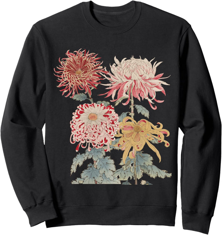 Romantische Kollektion Keika Hasegawa Chrysantheme Sweatshirt