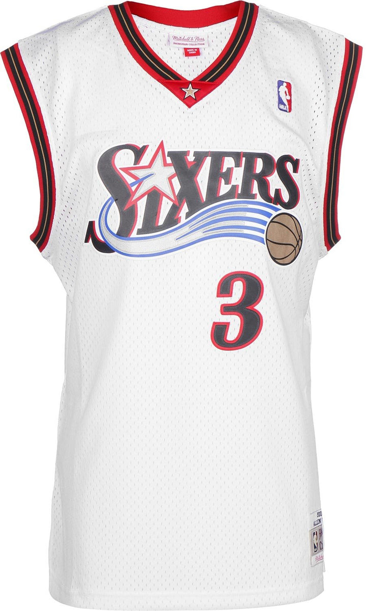 Mitchell & Ness Allen Iverson #3 Philadelphia 76ers 2000-01 Swingman NBA Trikot Weiss XL, XL