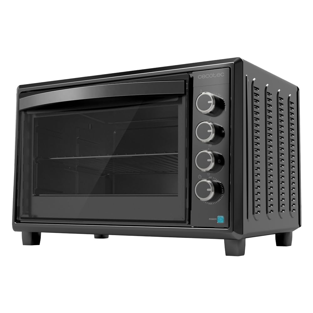 Cecotec Tisch-Konvektionsofen 60 Liter Bake&amp;Toast 6090 Black Gyro. 2200 W, Innenbeleuchtung, 12 Funk