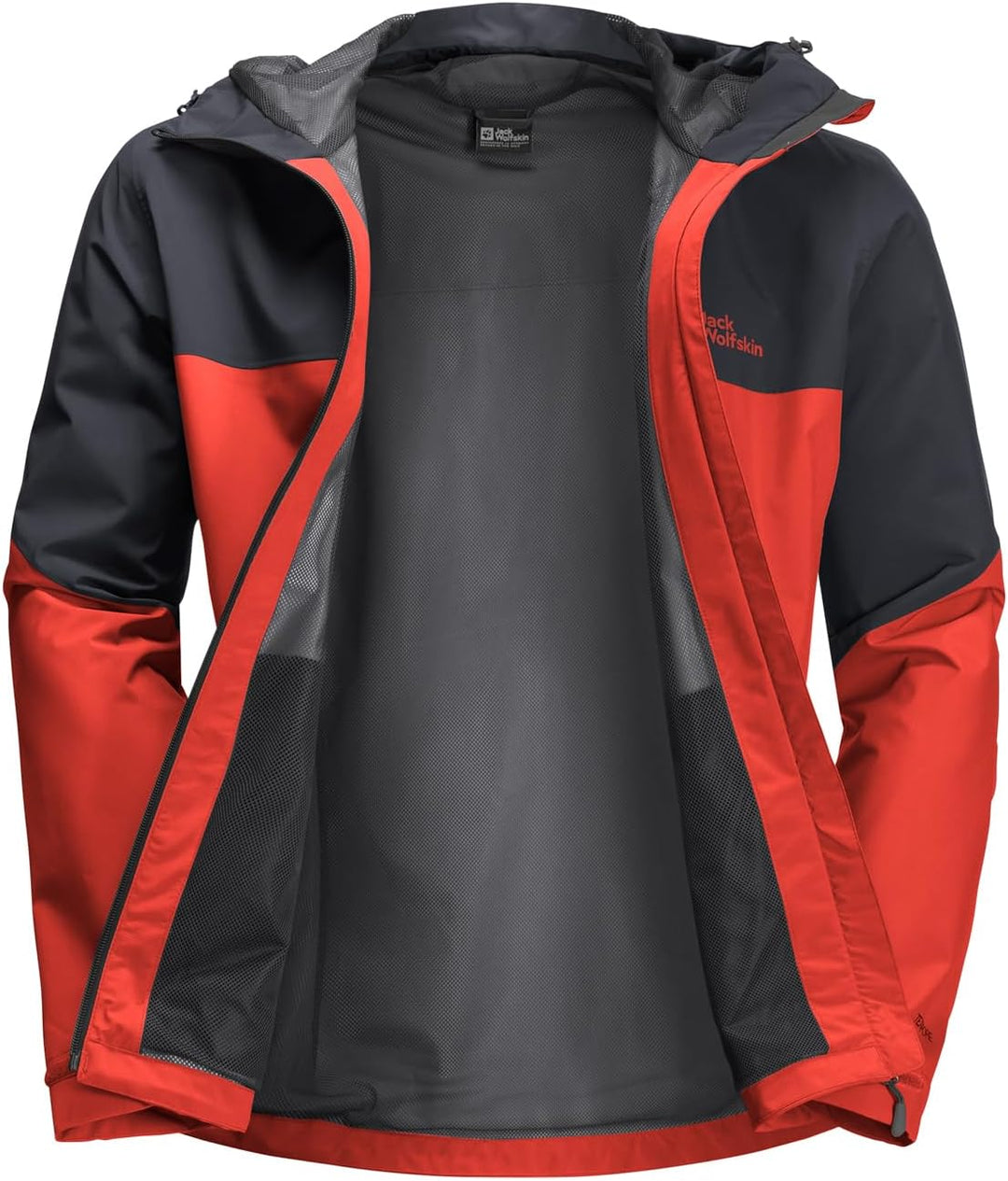 Jack Wolfskin Herren Wetterschutzjacke M strong red, M strong red