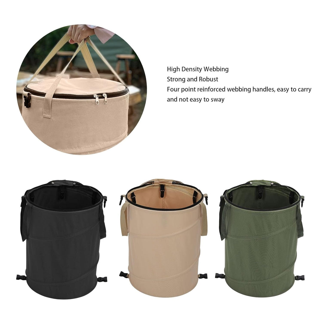 Sxhlseller Zusammenklappbarer Mülleimer für Camping – 10 Gallonen/37 L, Zusammenklappbarer Mülleimer