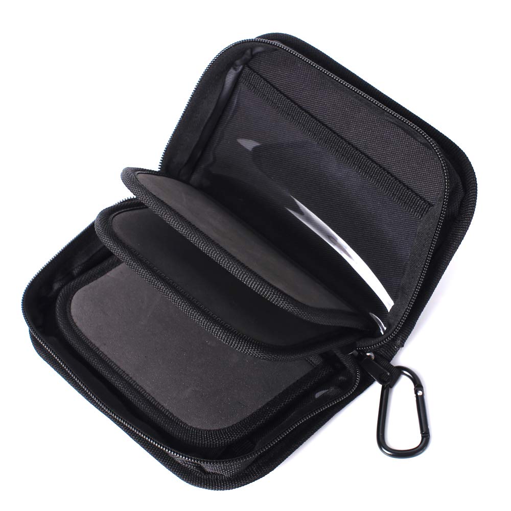 Kylebooker Aufbewahrungstasche für Angelköder Spinner Baits Wallet Case Flies Box Schwarz, Schwarz