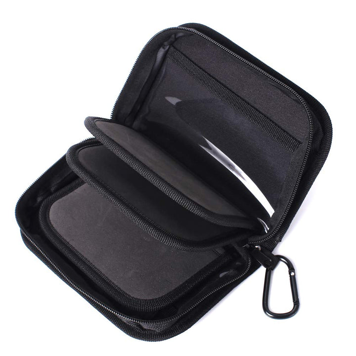 Kylebooker Aufbewahrungstasche für Angelköder Spinner Baits Wallet Case Flies Box Schwarz, Schwarz