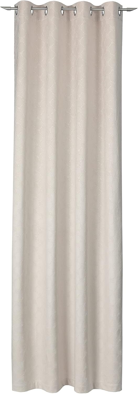 Joop! Ösenvorhang | Emboss | beige 30-140 x 250