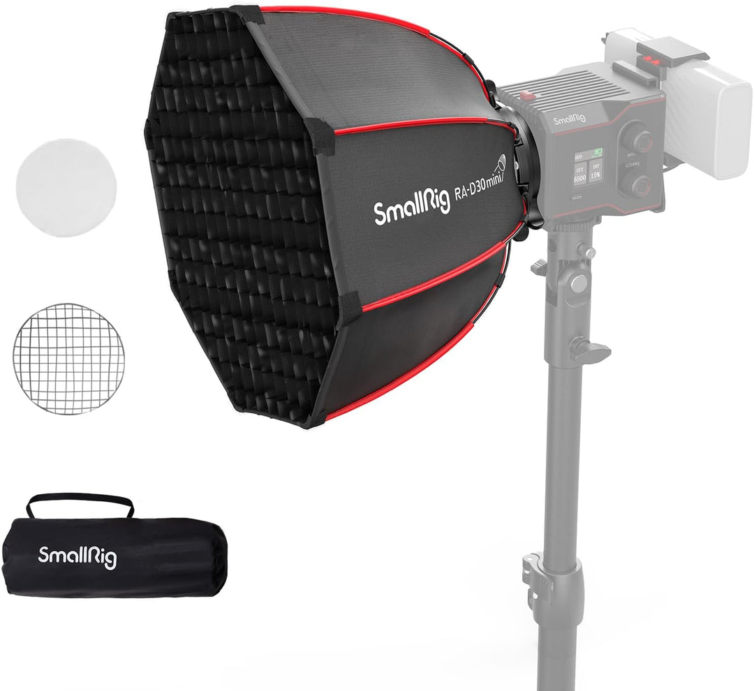 SMALLRIG Mini Softbox 29cm Schnellverschluss Parabol Softbox, nur kompatibel mit SmallRig RC 60B COB