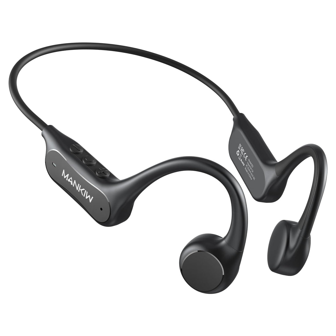 MANKIW Knochenschall Kopfhörer Bluetooth 6.0, Open Ear Sportkopfhörer, Typ-C Schnellladung, IPX5 Was