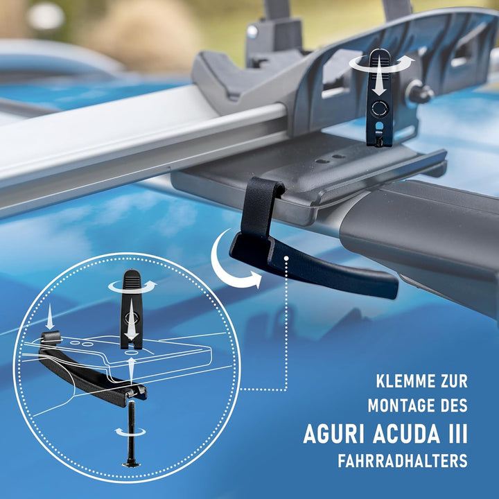 AGURI | Zubehör für den Transport eines Fahrrads | Schelle, Klemme, Clamp zur Montage des ACUDA III