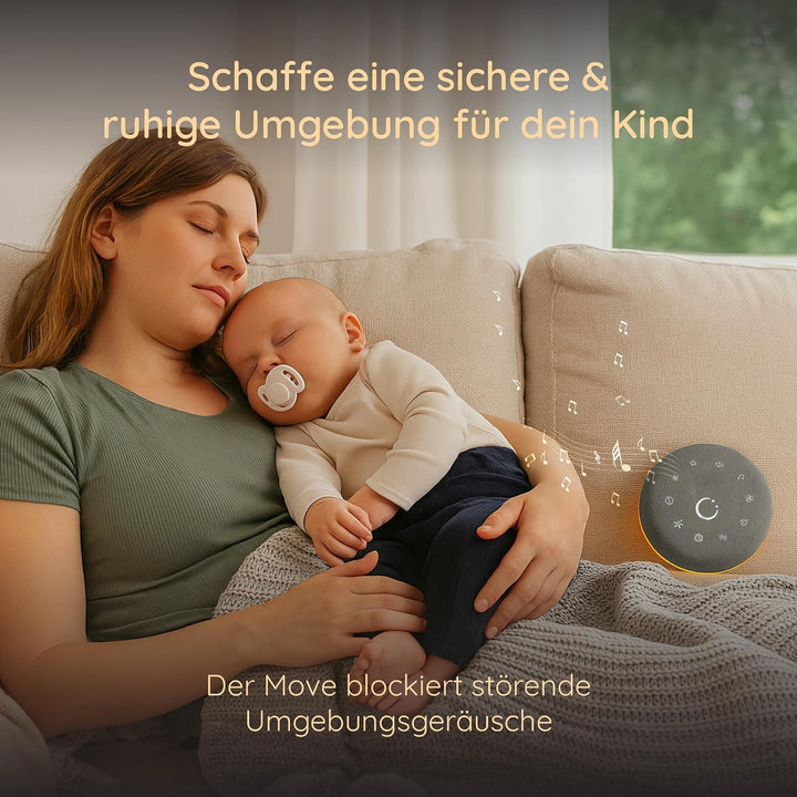 Numsy Move White Noise Machine - Einschlafhilfe Erwachsene und Baby | Weisses Rauschen, 40 Beruhigen