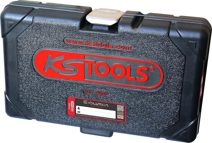 KS Tools 911.0944 1/2" Kraft-Bit-Stecknuss-Satz Vielzahn, 9-tlg., 35 x 25 x 13 cm