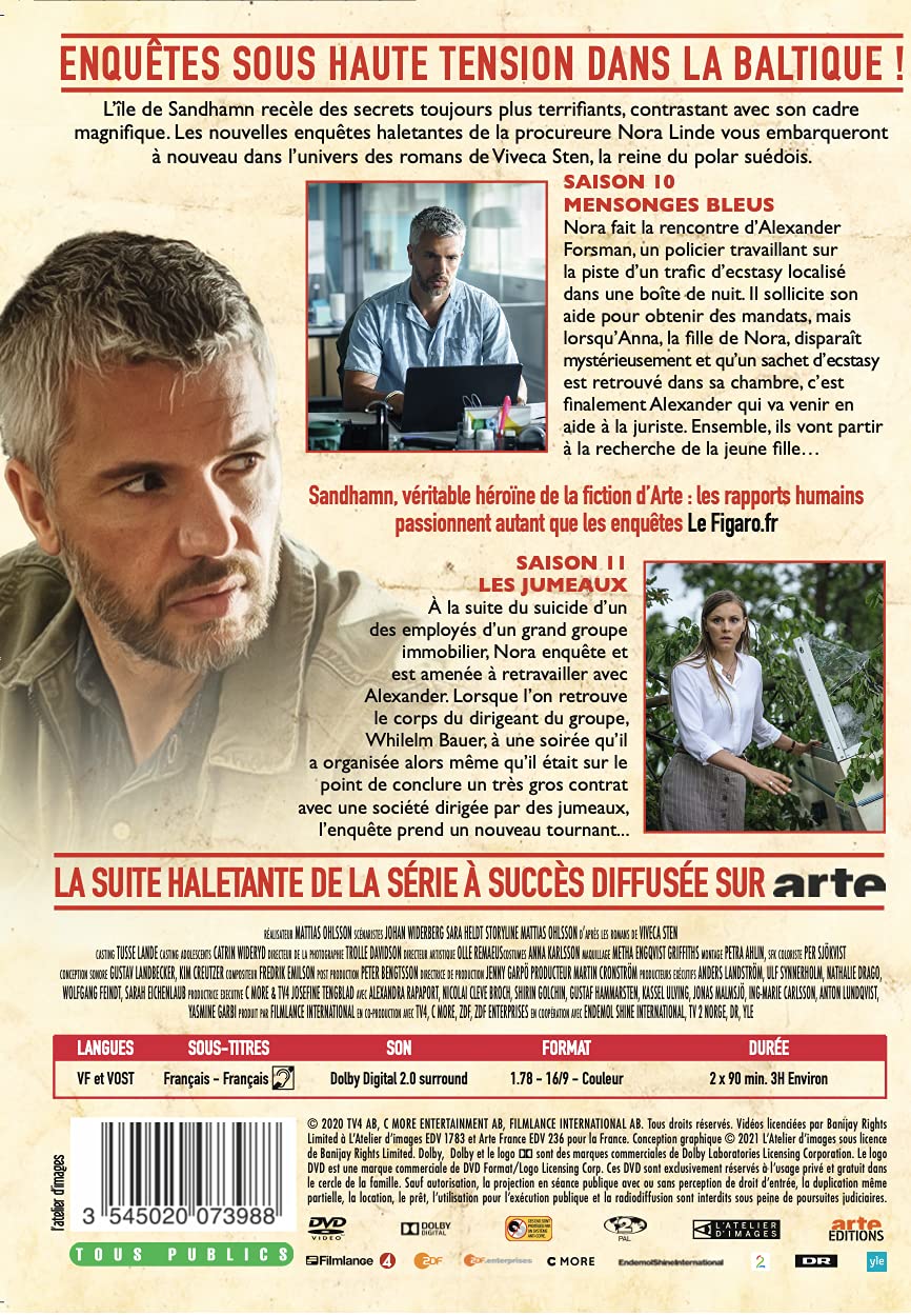 Meurtres à sandhamn -saisons 10 et 11 [FR Import], DVD