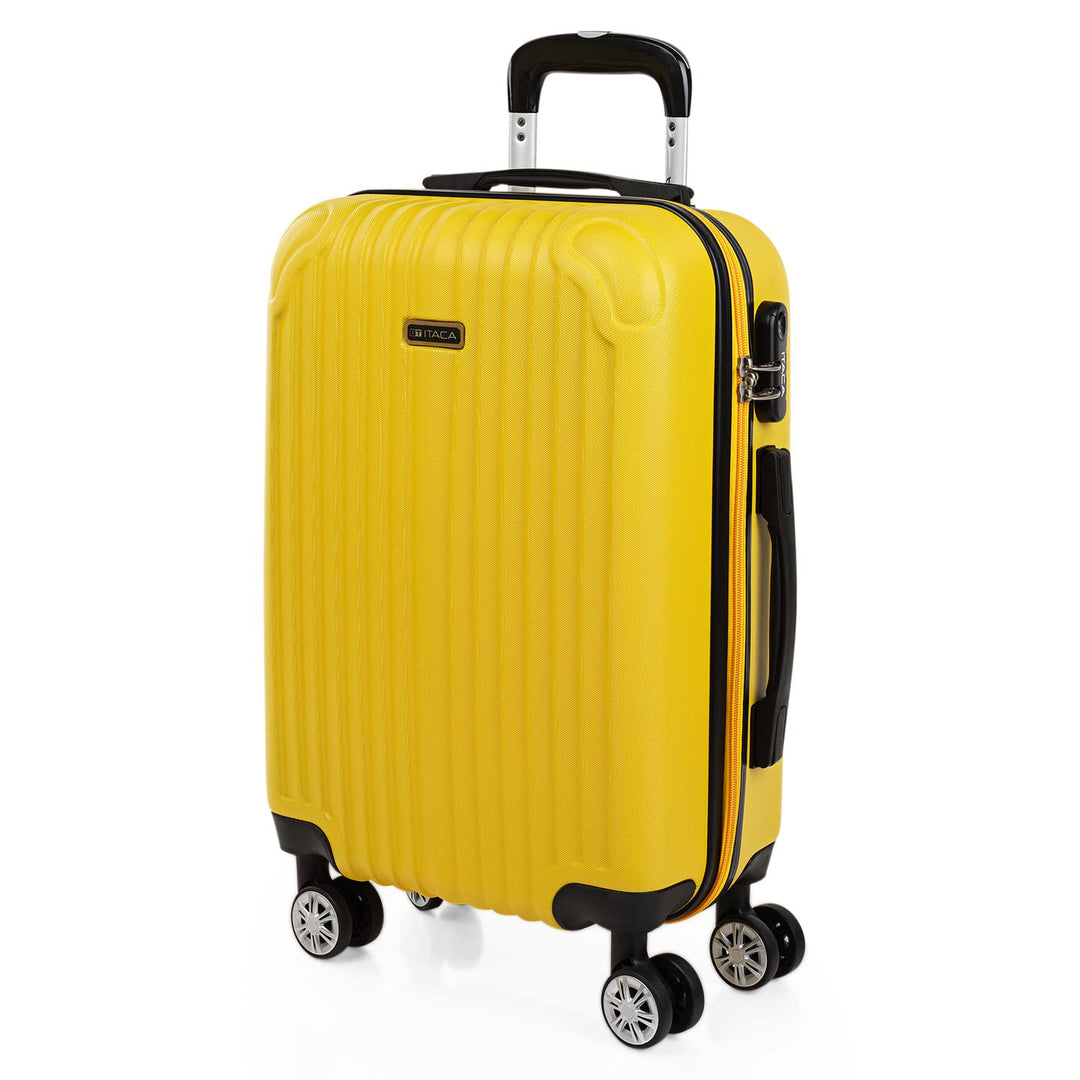ITACA - Trolley Handgepäck Cabin Trolley Koffer Reisekoffer Hartschalenkoffer mit Zahlenschloss - Ka