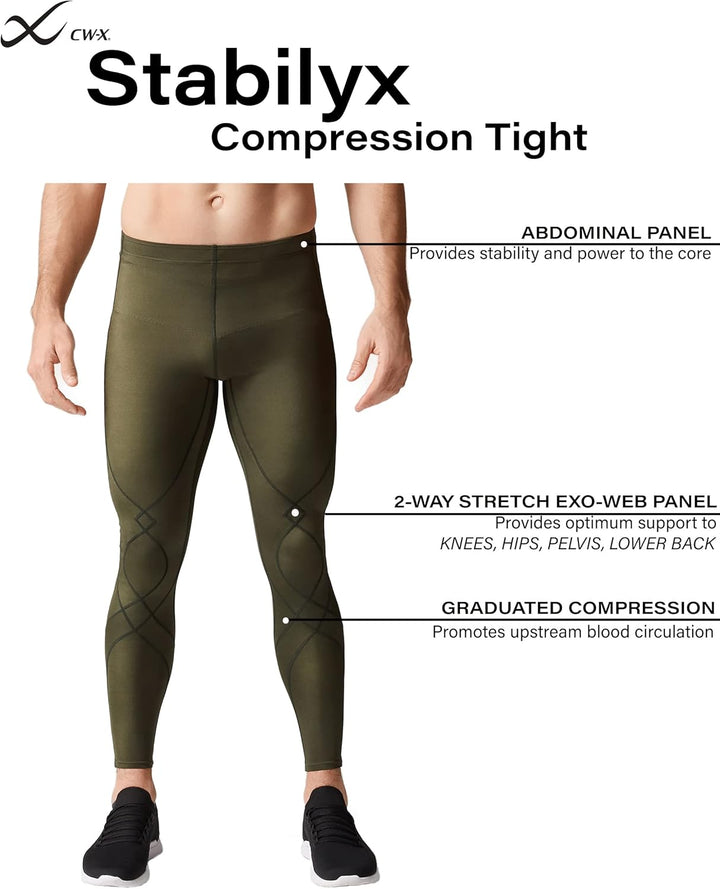 CW-X Stabilyx Herren Leggings S Forest Night, S Forest Night