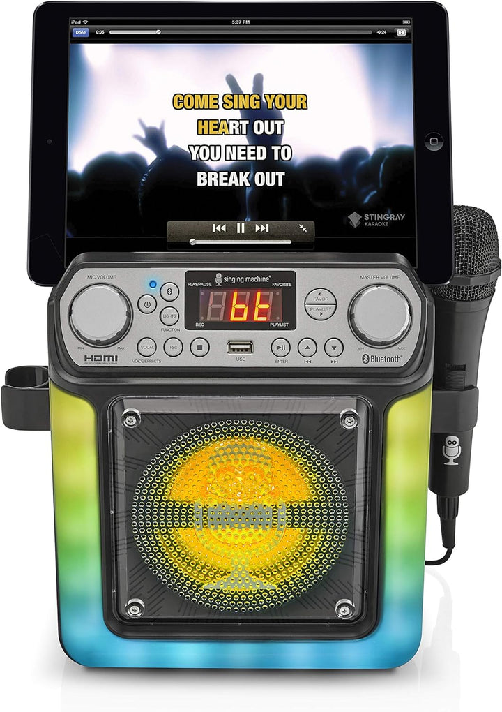 Mini-Karaoke-System mit Bluetooth-Verbindung - Singing Machine SML652 Groove Mini für Europa - LED-L