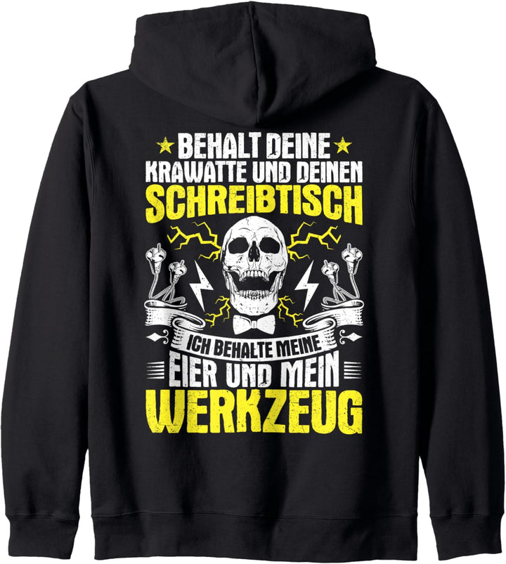 Elektriker Ich Behalte Mein Werkzeug Elektroniker Kapuzenjacke