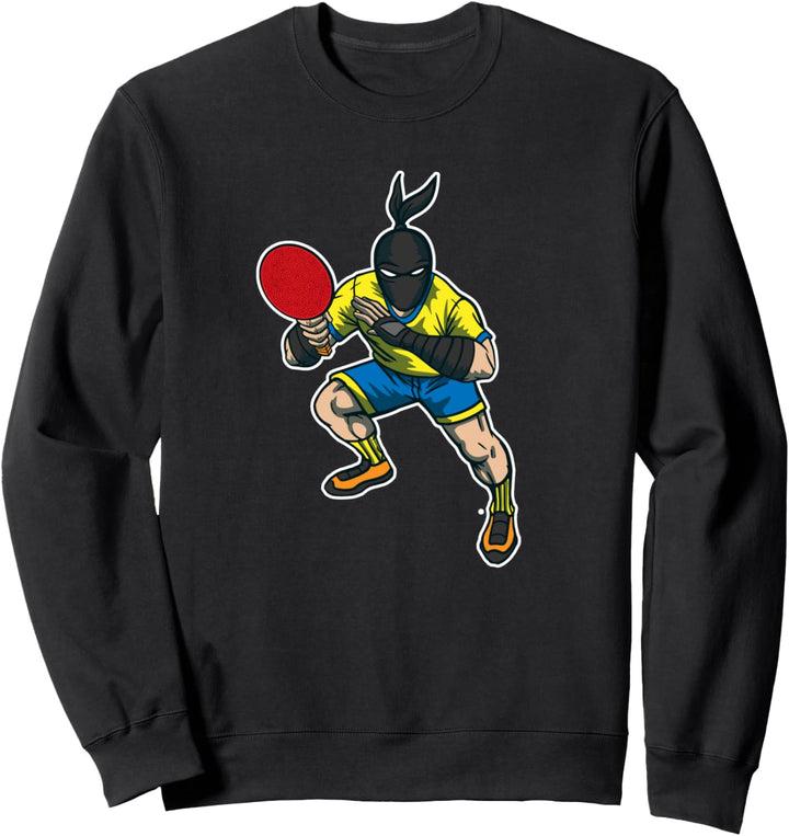 Tischtennis Ping Pong Ninja Tischtennis Schläger Geschenk Sweatshirt
