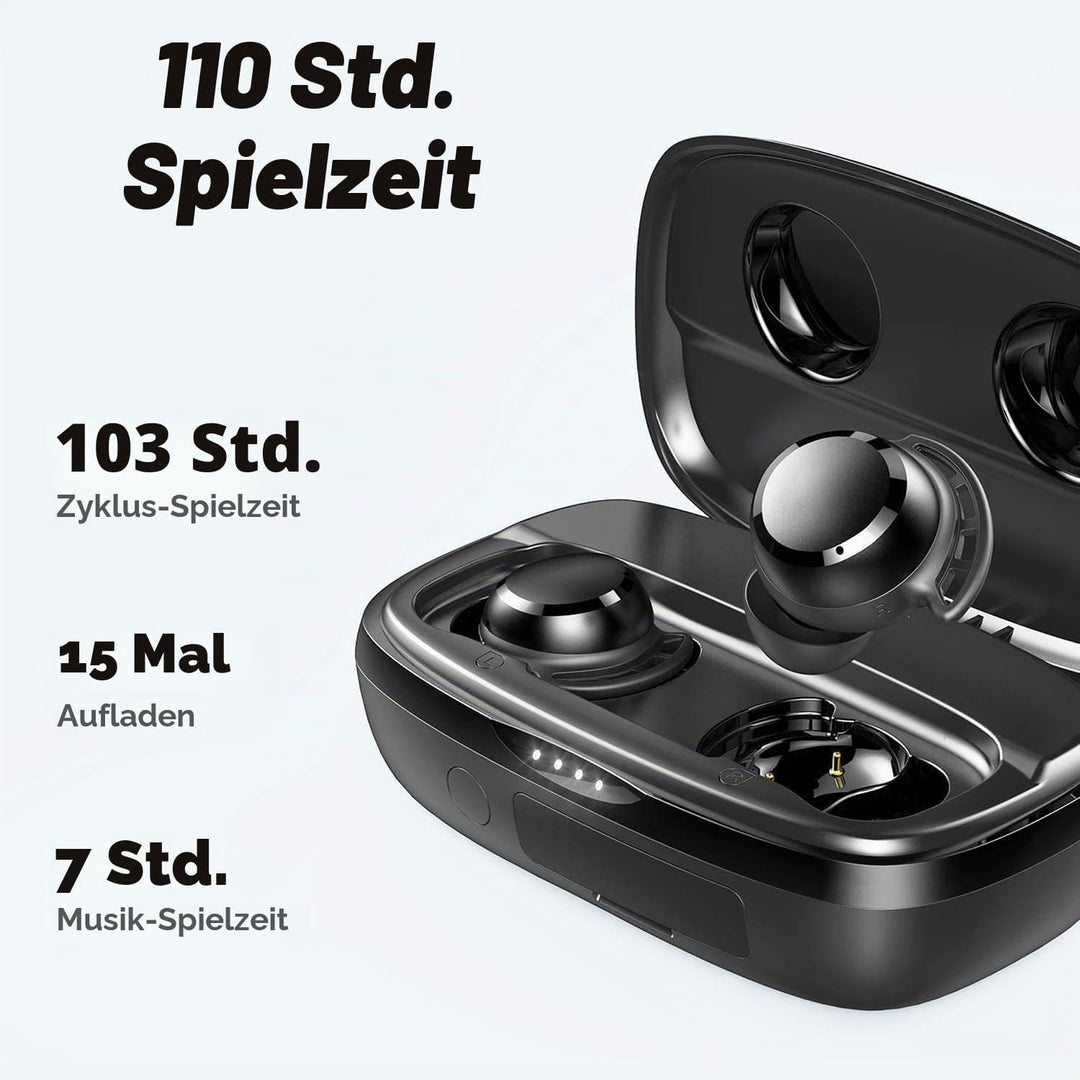 Tribit Bluetooth Kopfhörer, In Ear Kopfhörer Kabellos Bluetooth 5.3, Touch Control Kopfhörer mit 4 M