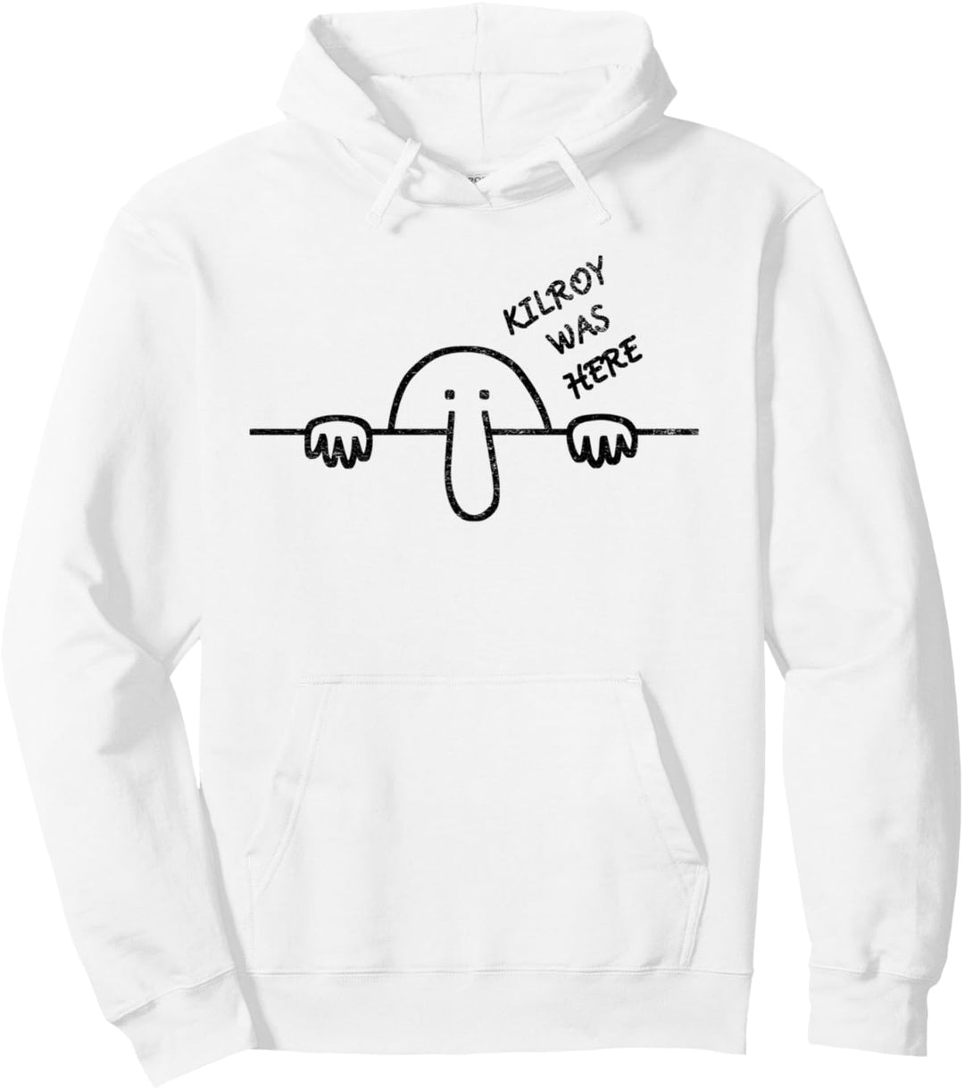 Kilroy Was Here, Graffiti-Kunst Pullover Hoodie