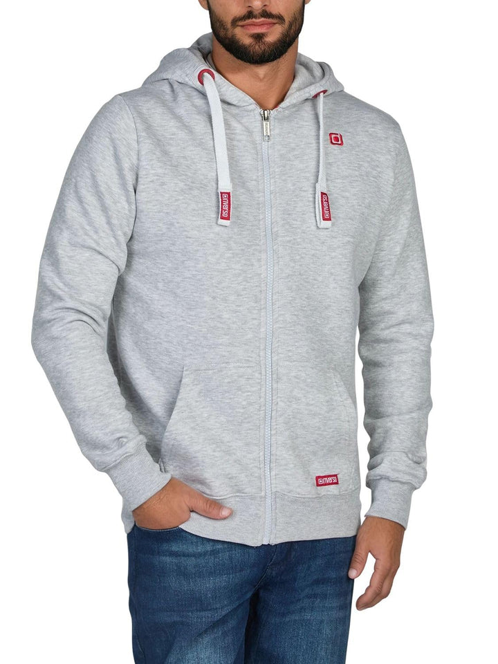 riverso Herren Kapuzenjacke RIVNoah Regular Fit Hoodie Taschen Jacke Reissverschluss Sweatjacke Stre