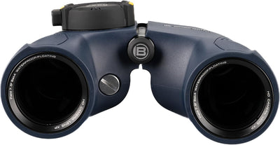 Bresser Fernglas Nautic 7x50 Gen II mit beleuchtetem Kompass, Entfernungs- und Grössenberechnung, Ne