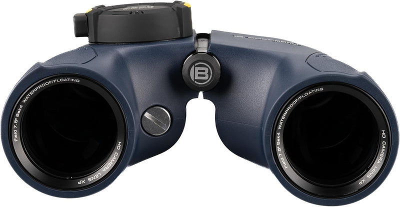 Bresser Fernglas Nautic 7x50 Gen II mit beleuchtetem Kompass, Entfernungs- und Grössenberechnung, Ne