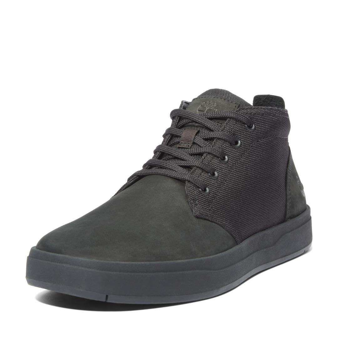 Timberland Herren Davis Square F/L Chukka Sneaker 42 EU Schwarz, 42 EU Schwarz