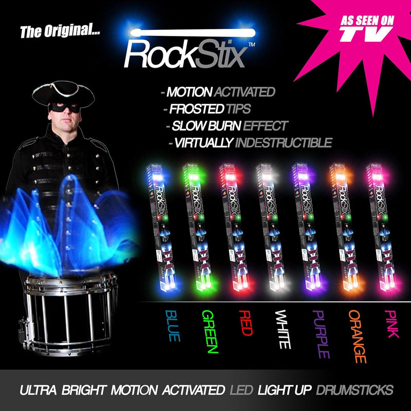 BLAU - LED LEUCHTEN TROMMELSTOCK - ROCKSTIX