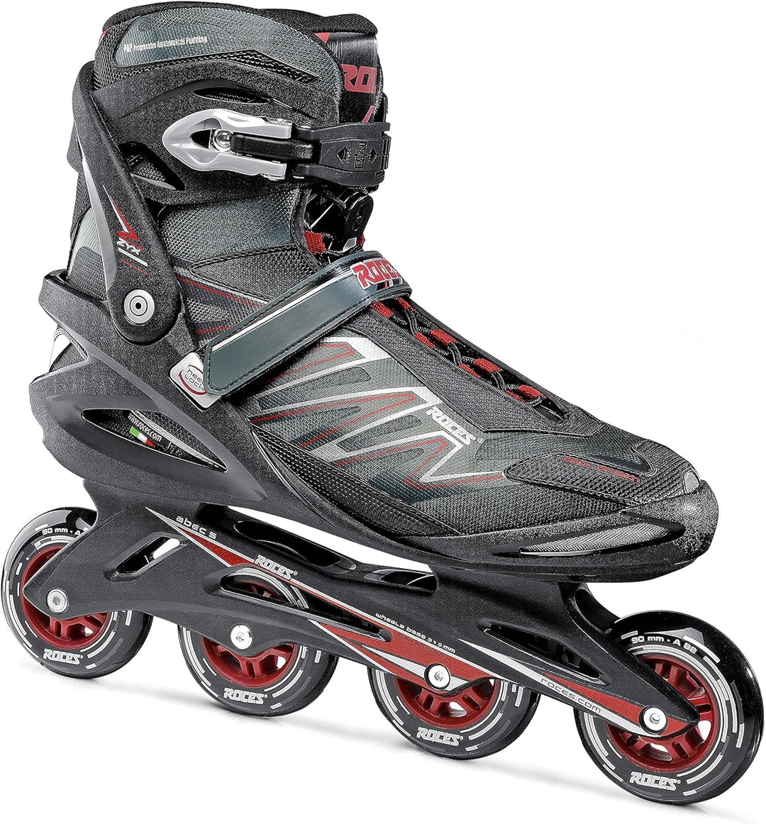 Roces Herren Inline-skates Big Zyx 51 schwarz (black/Crimson red), 51 schwarz (black/Crimson red)