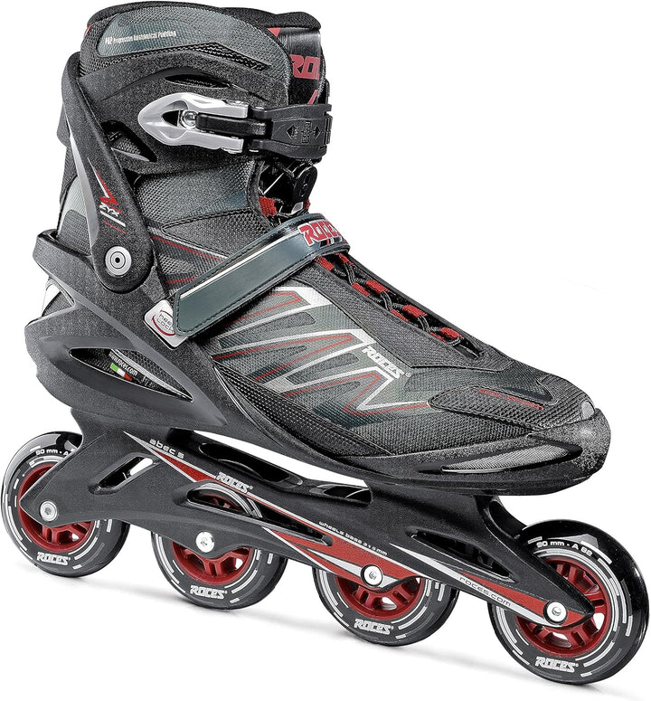 Roces Herren Inline-skates Big Zyx 51 schwarz (black/Crimson red), 51 schwarz (black/Crimson red)