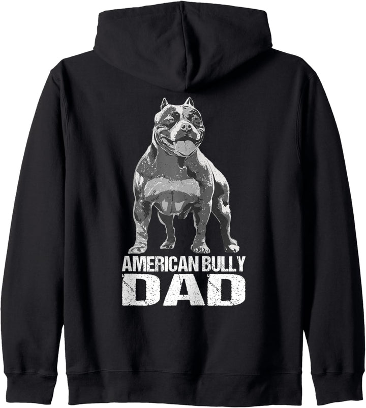American Bully Dad Hund Listenhund Gassi Herrchen Hundepapa Kapuzenjacke
