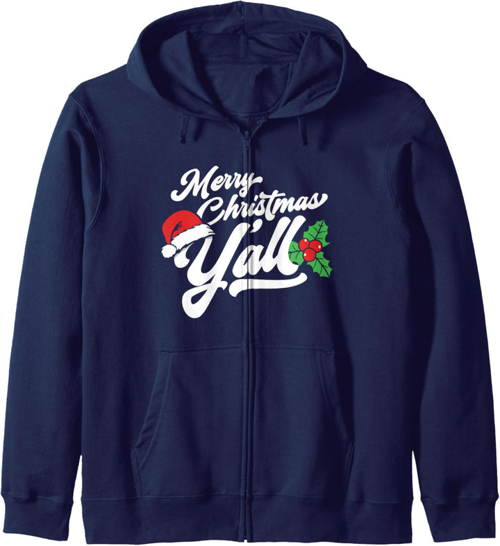 Merry Christmas, Y'all Funny Country Southern Holiday Kapuzenjacke