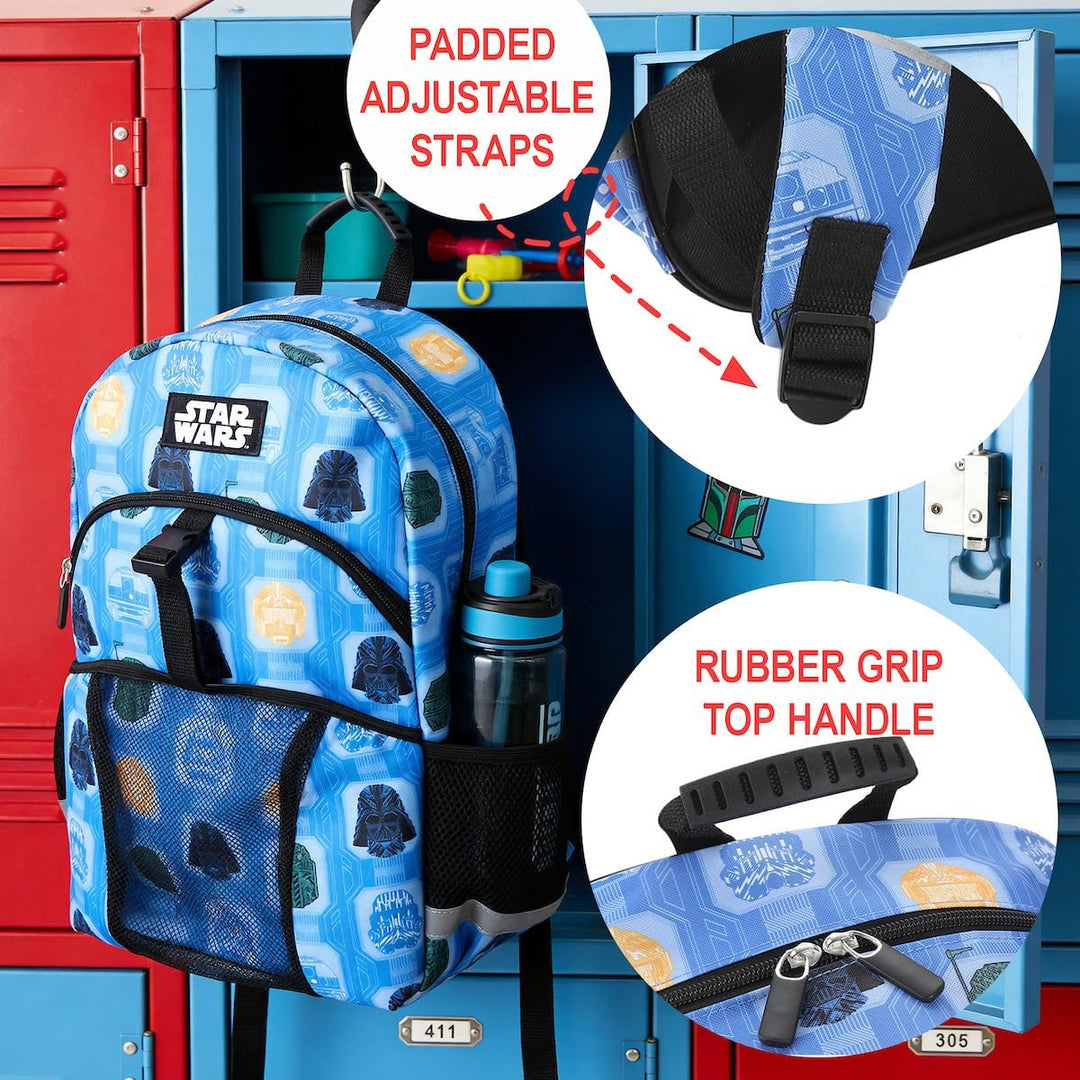 Bioworld 40,6 cm Rucksack und Lunchbox-Set für Schule und Reisen, Star Wars The Dark Side, Star Wars