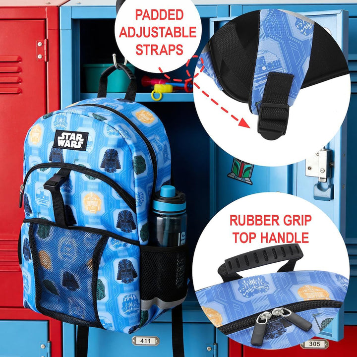 Bioworld 40,6 cm Rucksack und Lunchbox-Set für Schule und Reisen, Star Wars The Dark Side, Star Wars