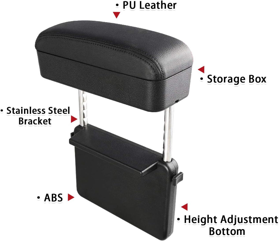 SHAOHAO Update Armrest Extender, Armlehnenpolster Ellenbogenstütze Organizer, Mittelkonsole Einstell