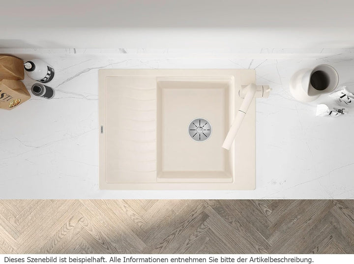 BLANCO ELON 45 S | SILGRANIT felsgrau | Einbauart: Einbau von Oben | reversibel | mit Ablauffernbedi