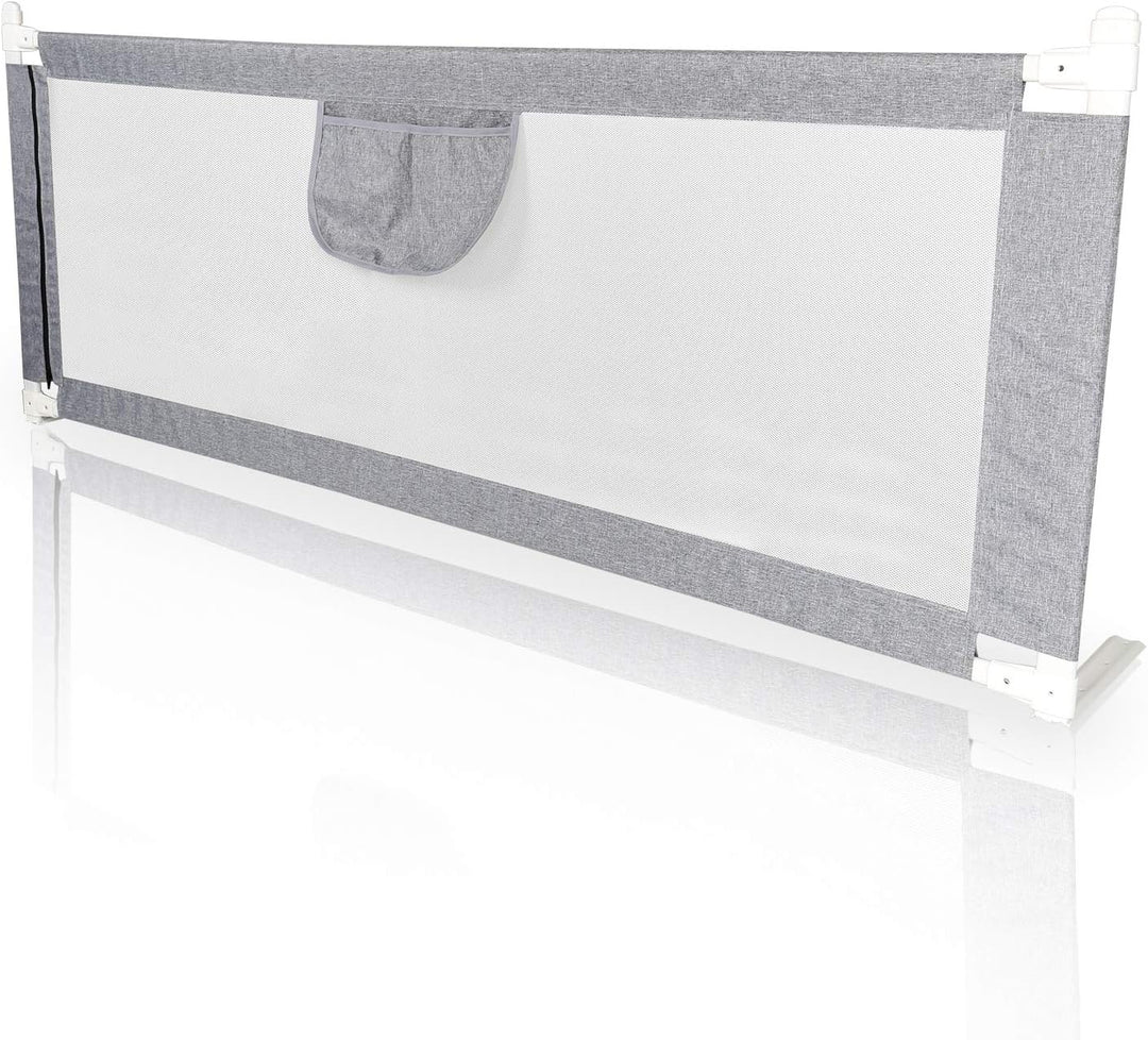 Herrselsam Bettgitter für Kinder (180 x 80 cm)，Rausfallschutz Bett für Kinder,Kinderbettgitter mit l